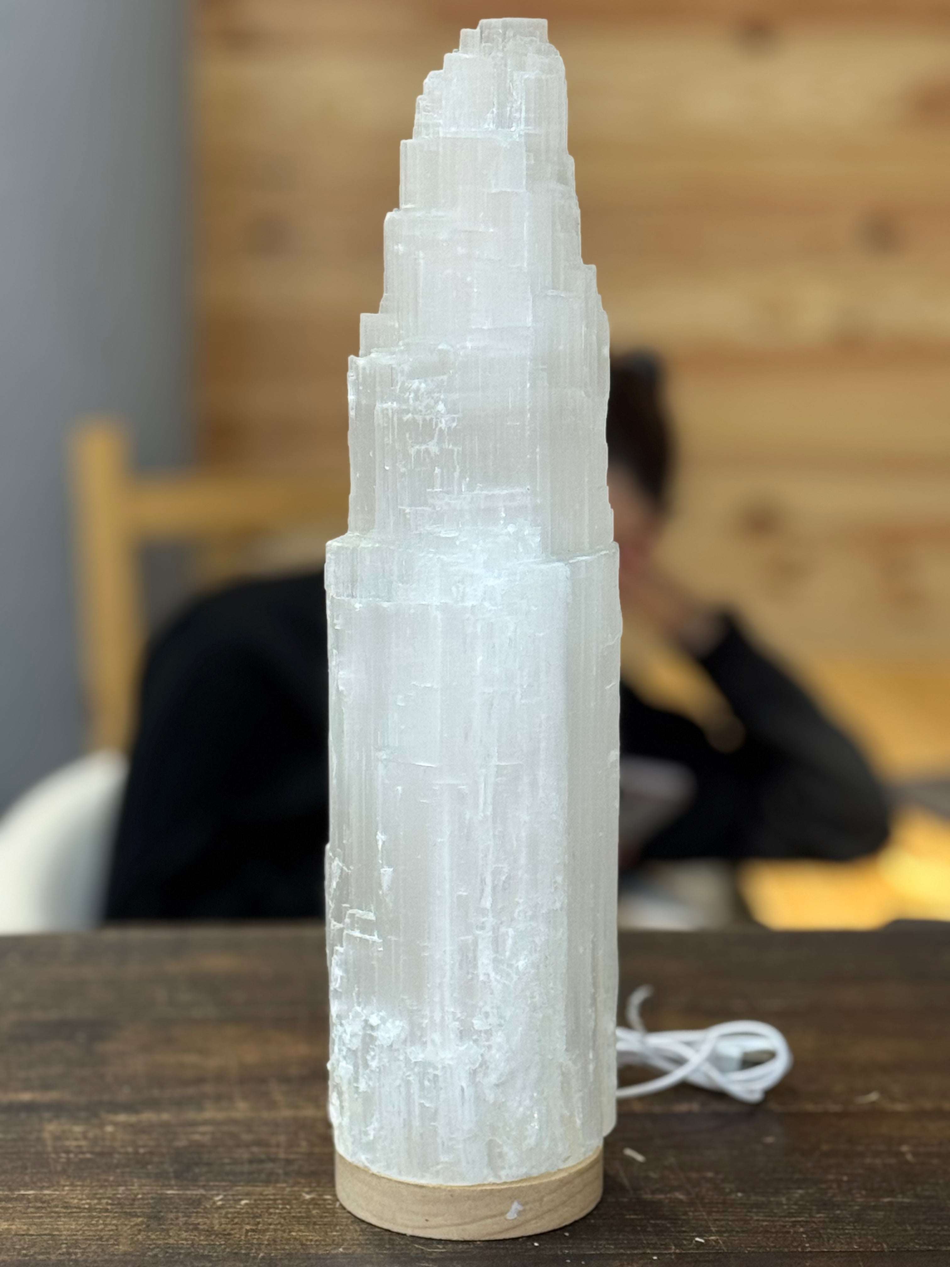 Lámpara de Selenita