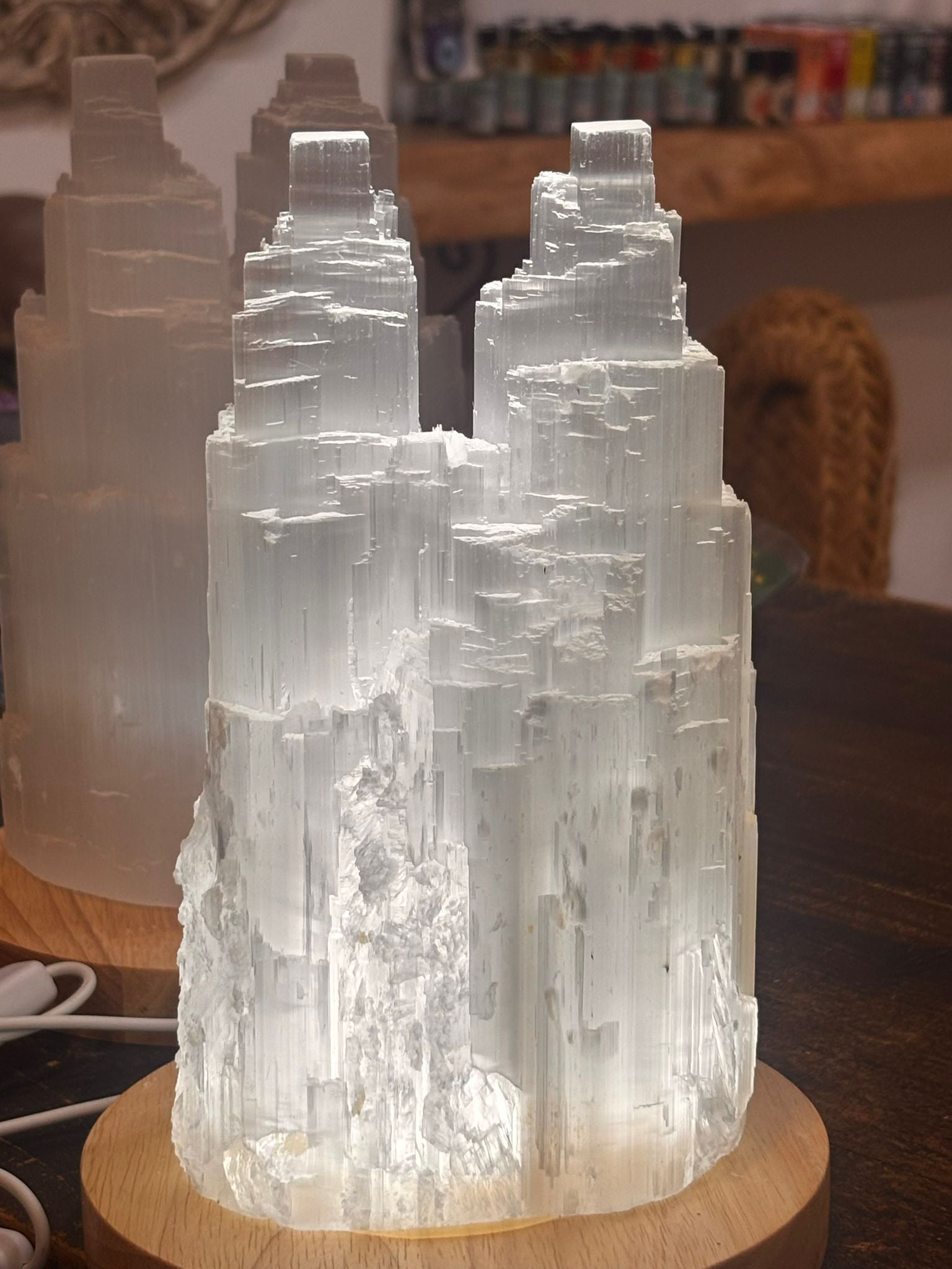 Lámpara de Selenita