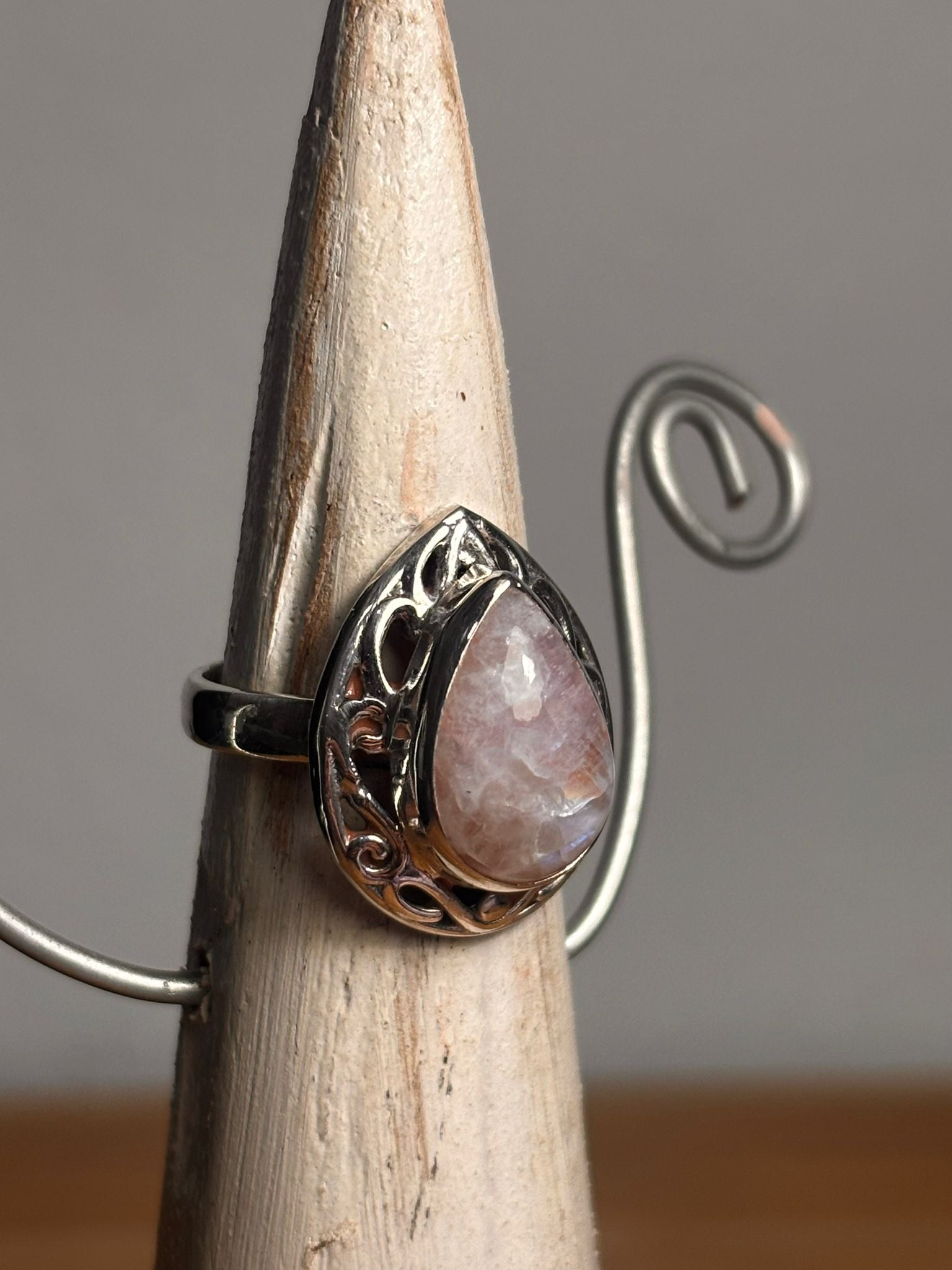 “NOVEDAD” Anillo plata 925+Piedra Luna