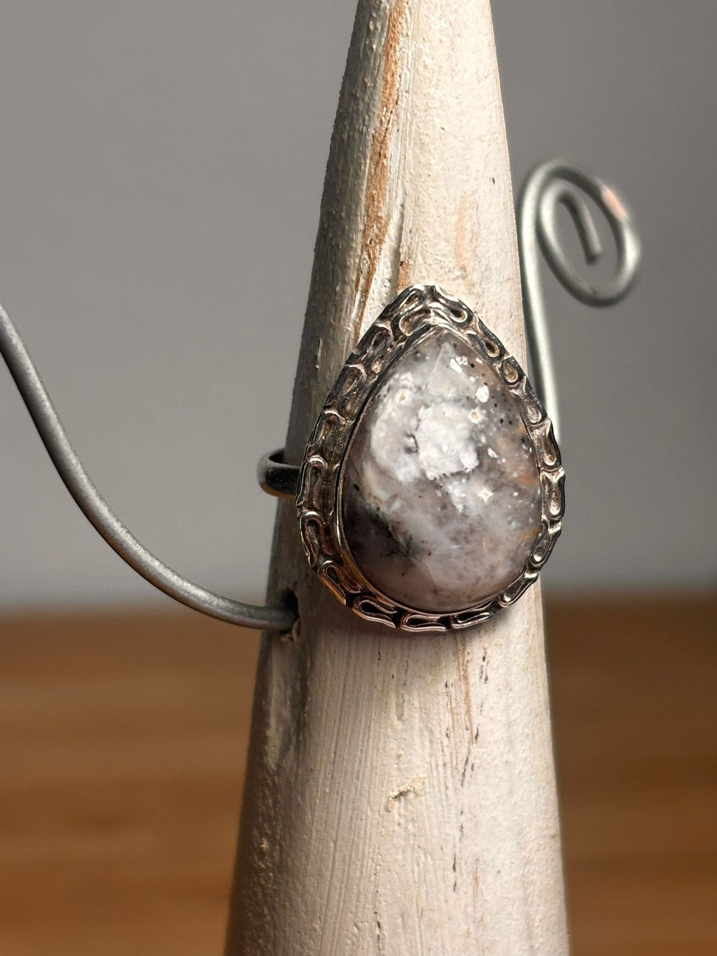 “NOVEDAD” Anillo Plata 925+Ópalo Dendrítico